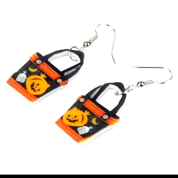 Jewelry - Earrings Trick Or Treat Halloween Pumpkin Candy Bags